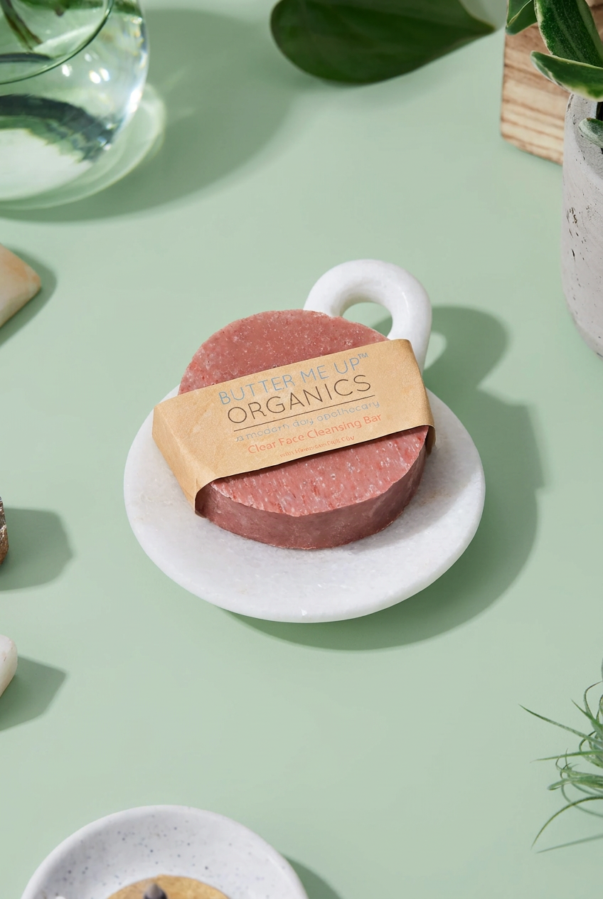 Organic Facial Bar with Rose Clay