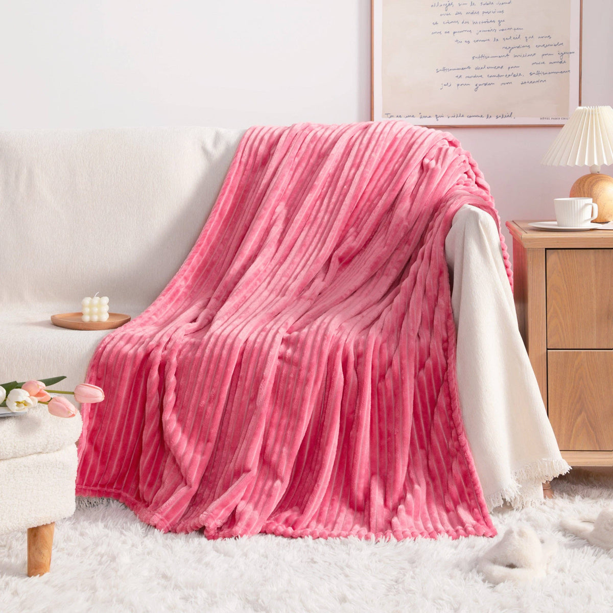 ALL-SEASON PLUSH FLANNEL FLEECE BLANKET | SOFT AND COMFY BLANKETS