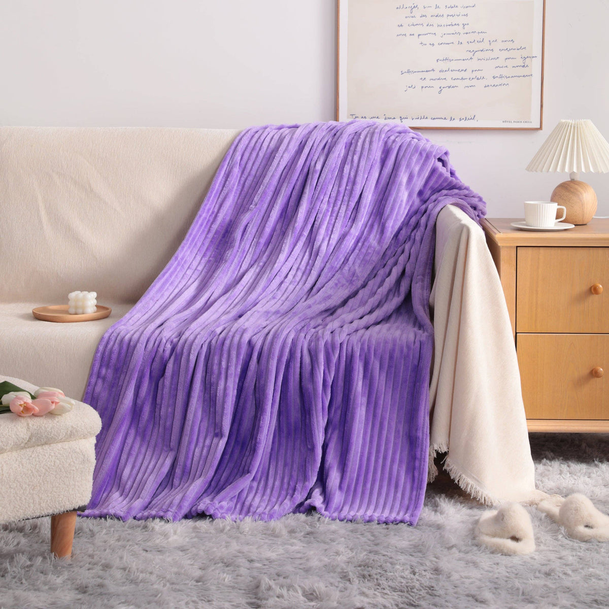 ALL-SEASON PLUSH FLANNEL FLEECE BLANKET | SOFT AND COMFY BLANKETS