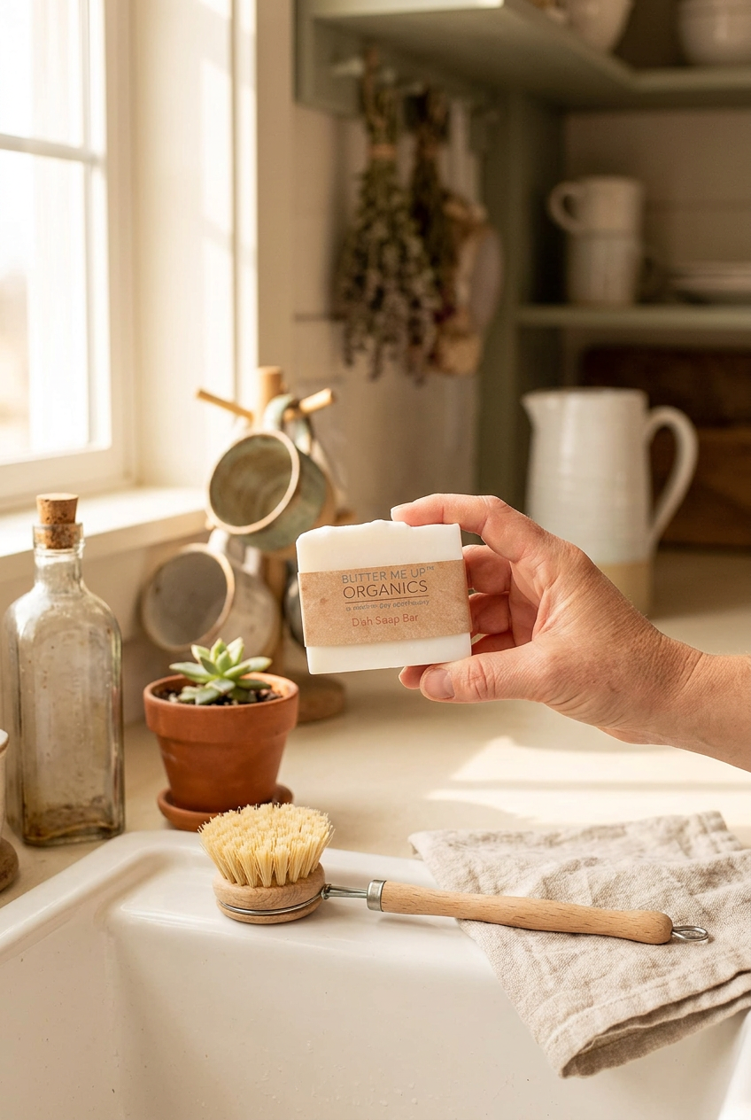 Organic Solid Dish Soap Bar
