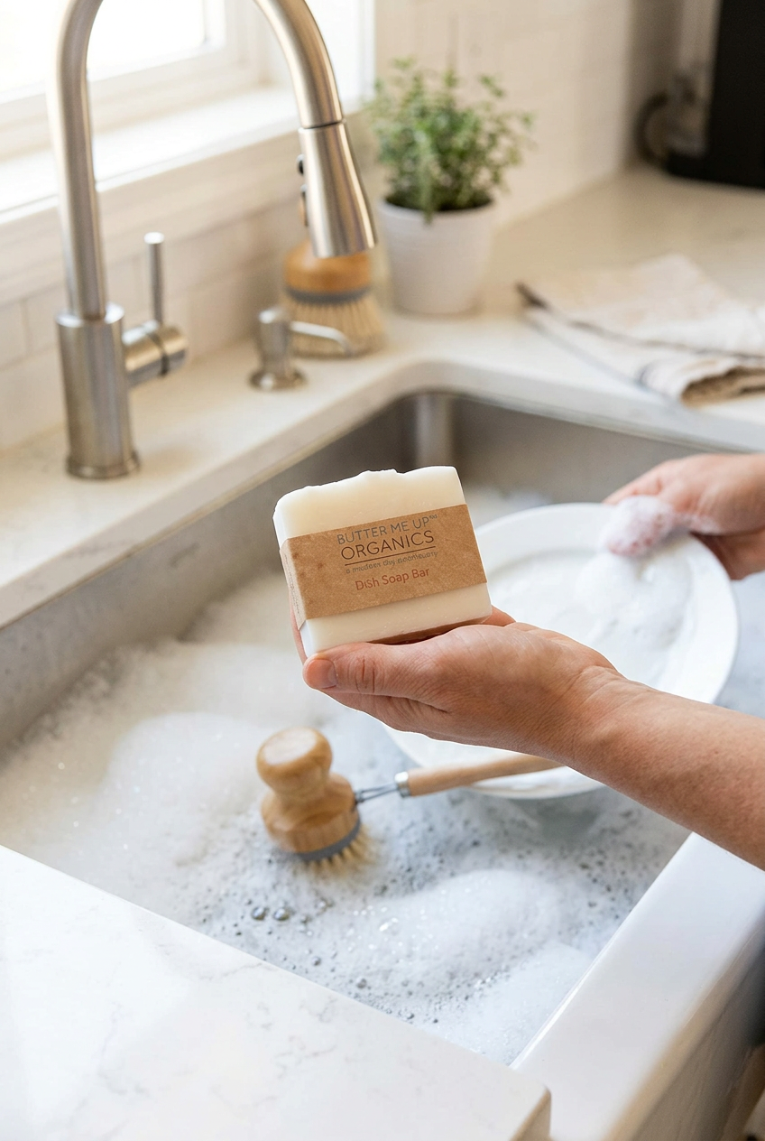 Organic Solid Dish Soap Bar