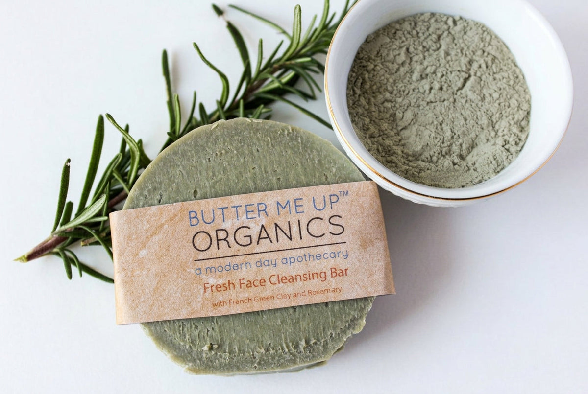 Facial Cleansing Bar with French Green Sea Clay