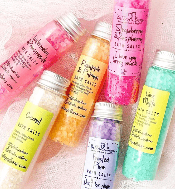 Mini Strawberry & Raspberry Bath Salts
